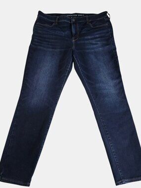 American Eagle Hi-Rise Jegging Size 18 Dark Wash Super Stretch Denim Jeans